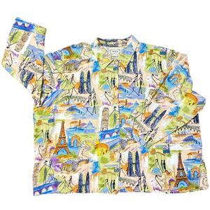 Vintage Tantrum 90s novelty buttons down shirt size 4X